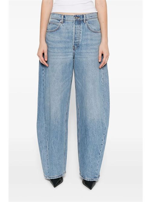 Jeans con logo in strass ALEXANDER WANG | 4DC1264111486